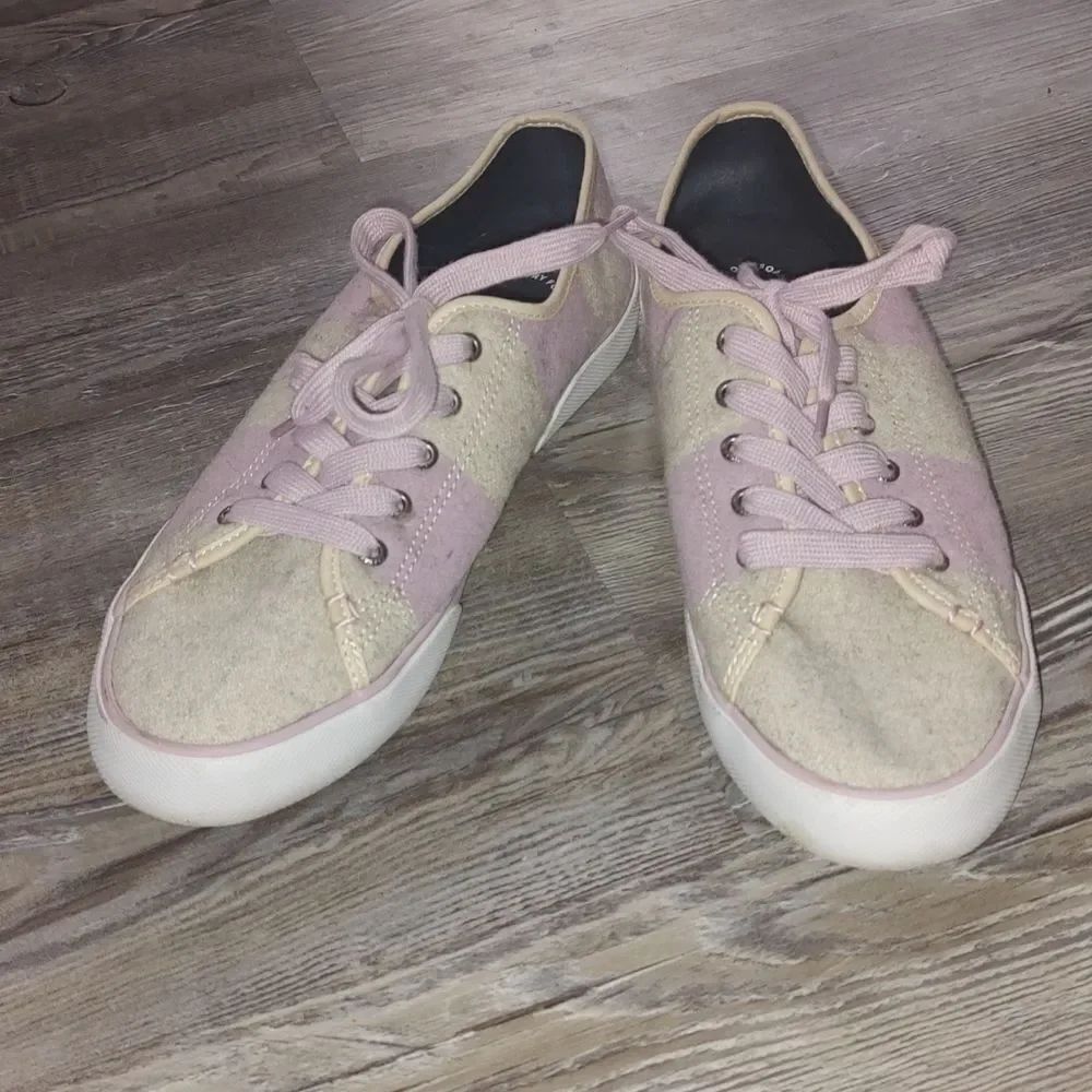 SPERRY  Top Sider  Women's Striped Wool Sneaker Lilac/ Oat Size 9.5